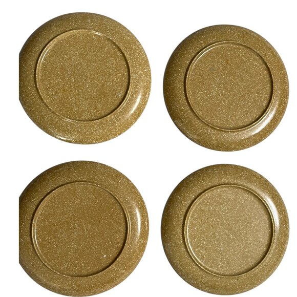 Vintage Kenro Melamine Speckled Plate Off Center Cup Well - Lot of 4 - Picture 6 of 13